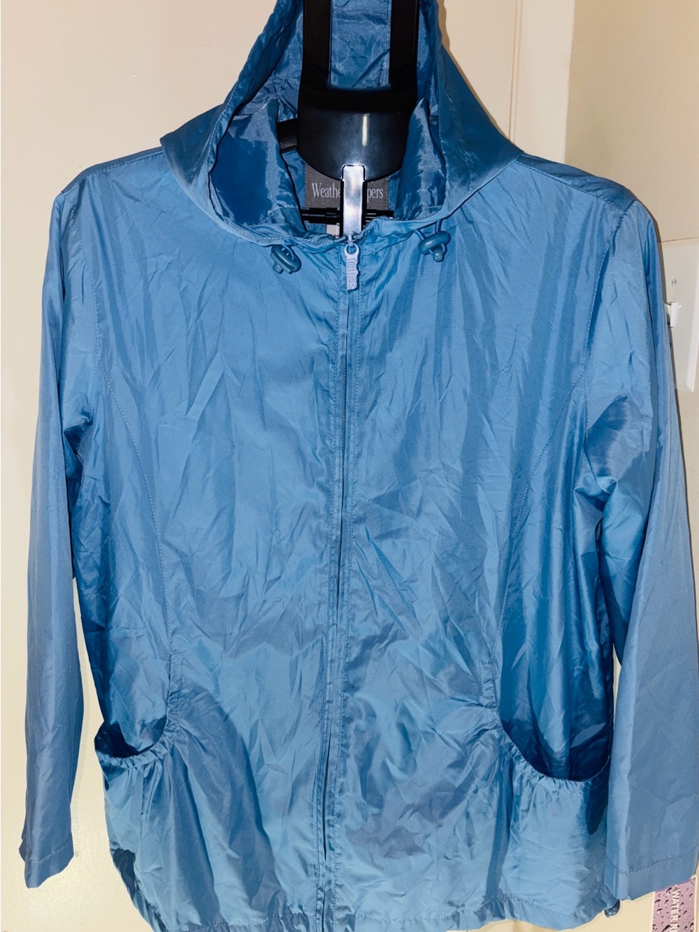 Totes Light Blue Packable Windbreaker Jacket